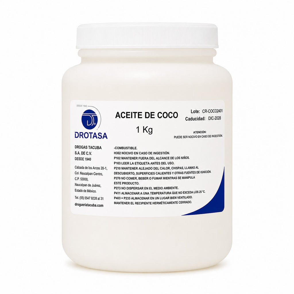 Aceite de Coco RBD (Refinado, Blanqueado y Deodorizado)