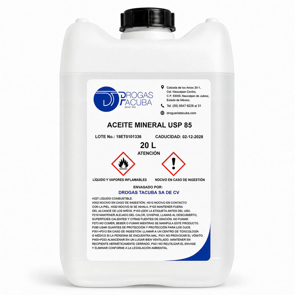 Aceite Mineral (Vaselina Liquida) USP 85