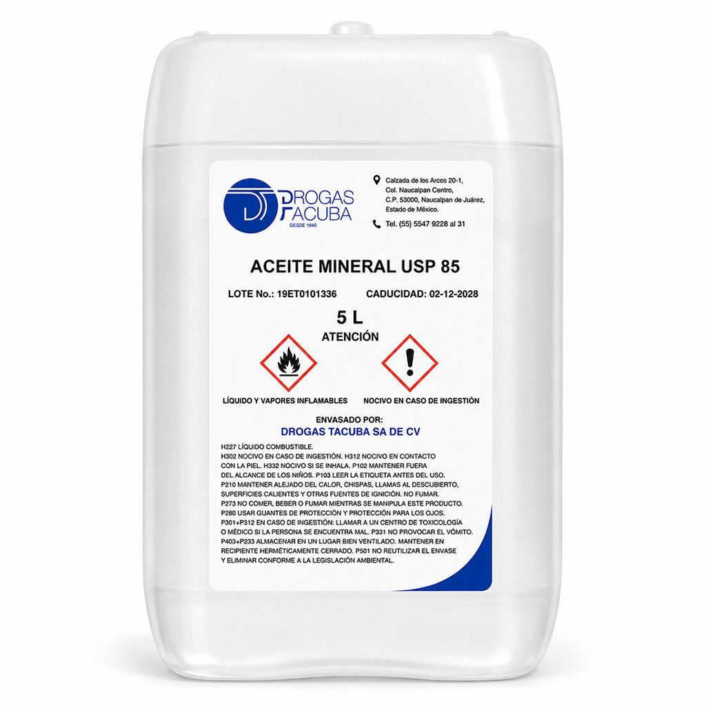 Aceite Mineral (Vaselina Liquida) USP 85
