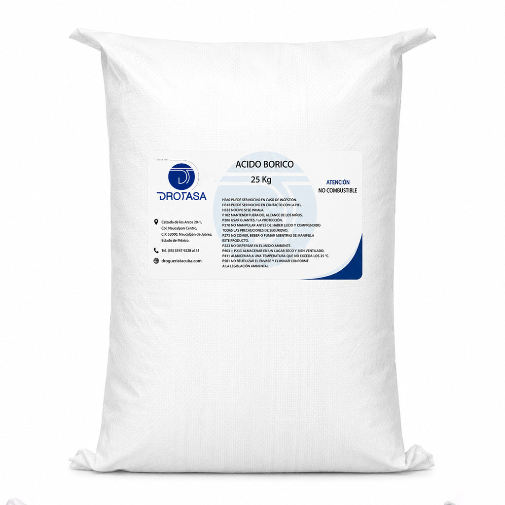 Ácido Bórico Comercial 25 Kg
