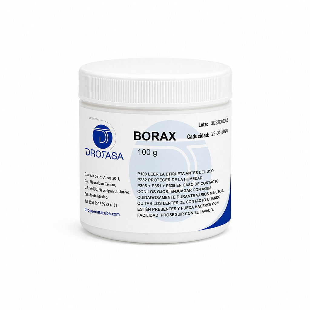 Bórax Decahidratado 20 piezas de 100 g