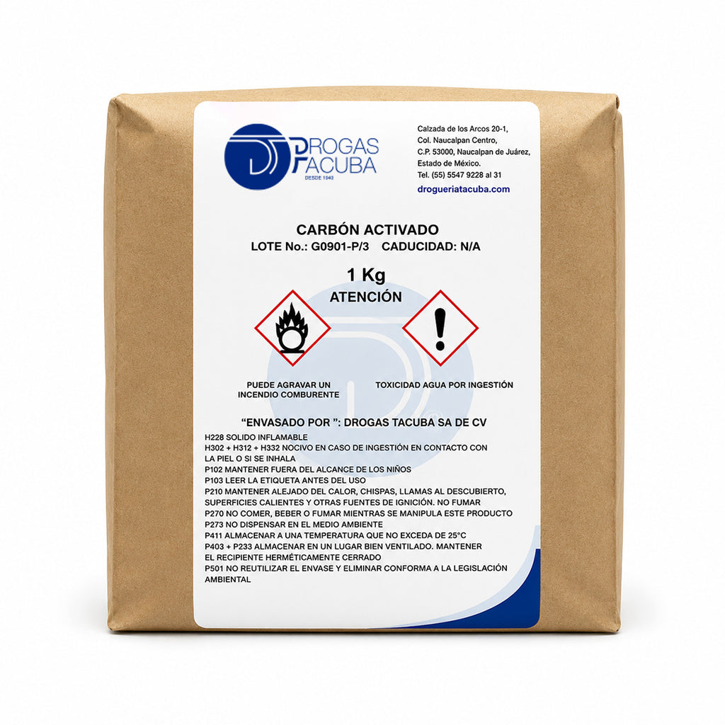 Carbón activado, 1 kg