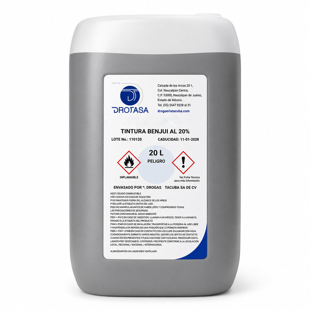 Tintura de Benjuí 20% 20L
