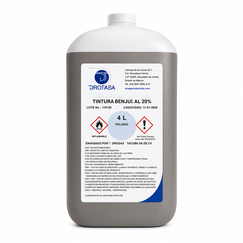 Tintura de Benjuí 20% 4L