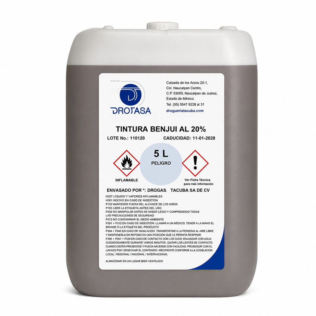 Tintura de Benjuí 20% 5L