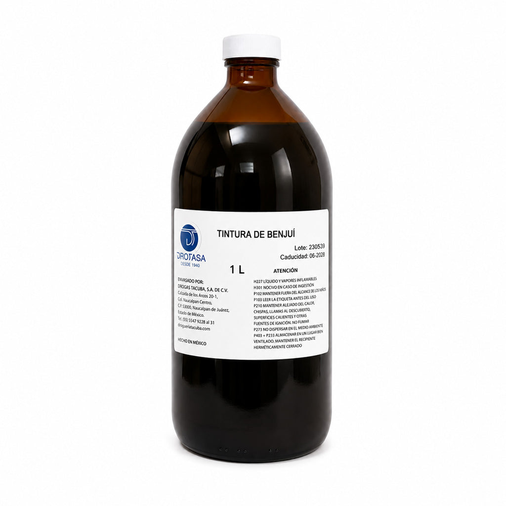 Tintura de Benjuí 20% Botella de vidrio, 1L