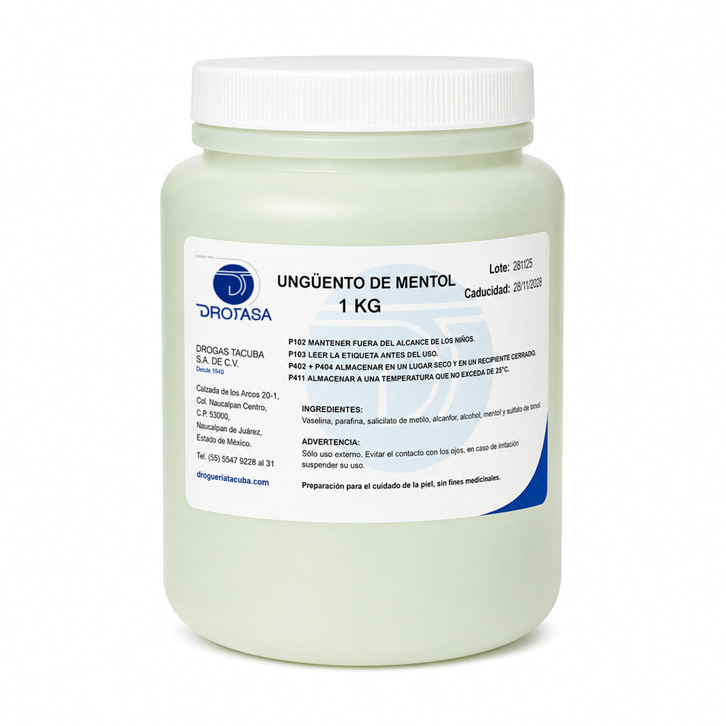 Ungüento de Mentol, 1kg